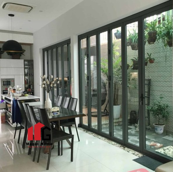 Cửa đi mở trượt nhôm cầu cách nhiệt
