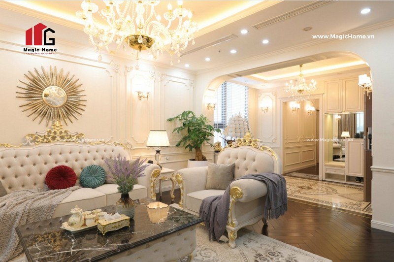 Magic Home – Hoàn thiện biệt thự – Thi công nhà anh Quý Nguyễn Xiển