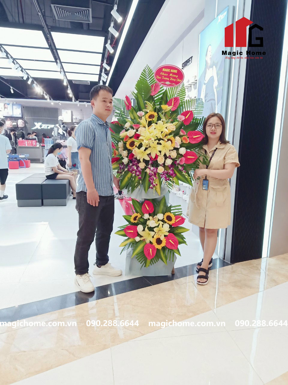 Tháo dỡ hiện trạng lắp đặt hoàn thiện gian hàng XTEP Bắc Giang